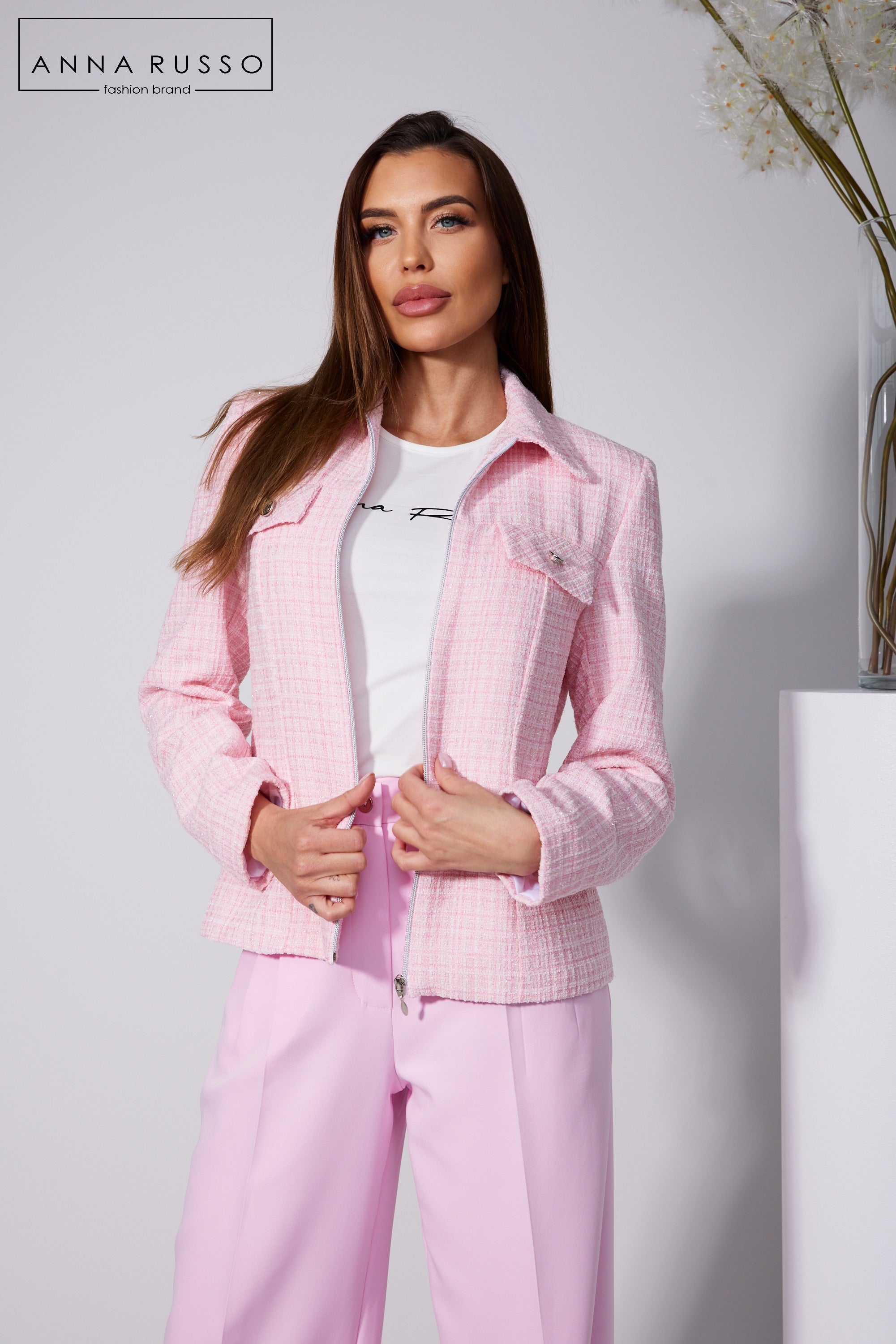 CAVELLE rózsaszín kabát